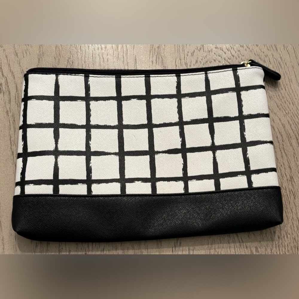 Large Black & White Cosmetic Bag